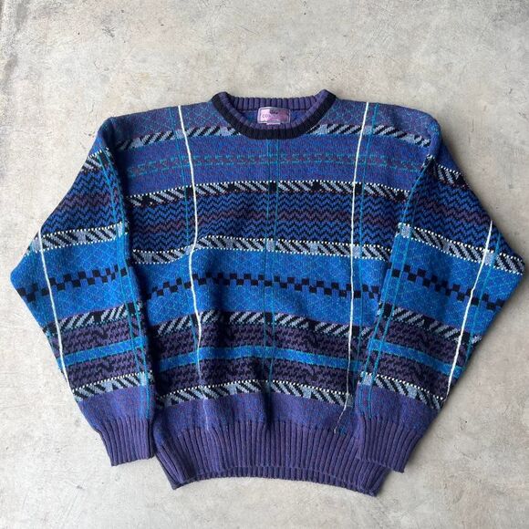 concrete Other - Concrete Mix y2k sweater multicolor Mens sizr XL RARE